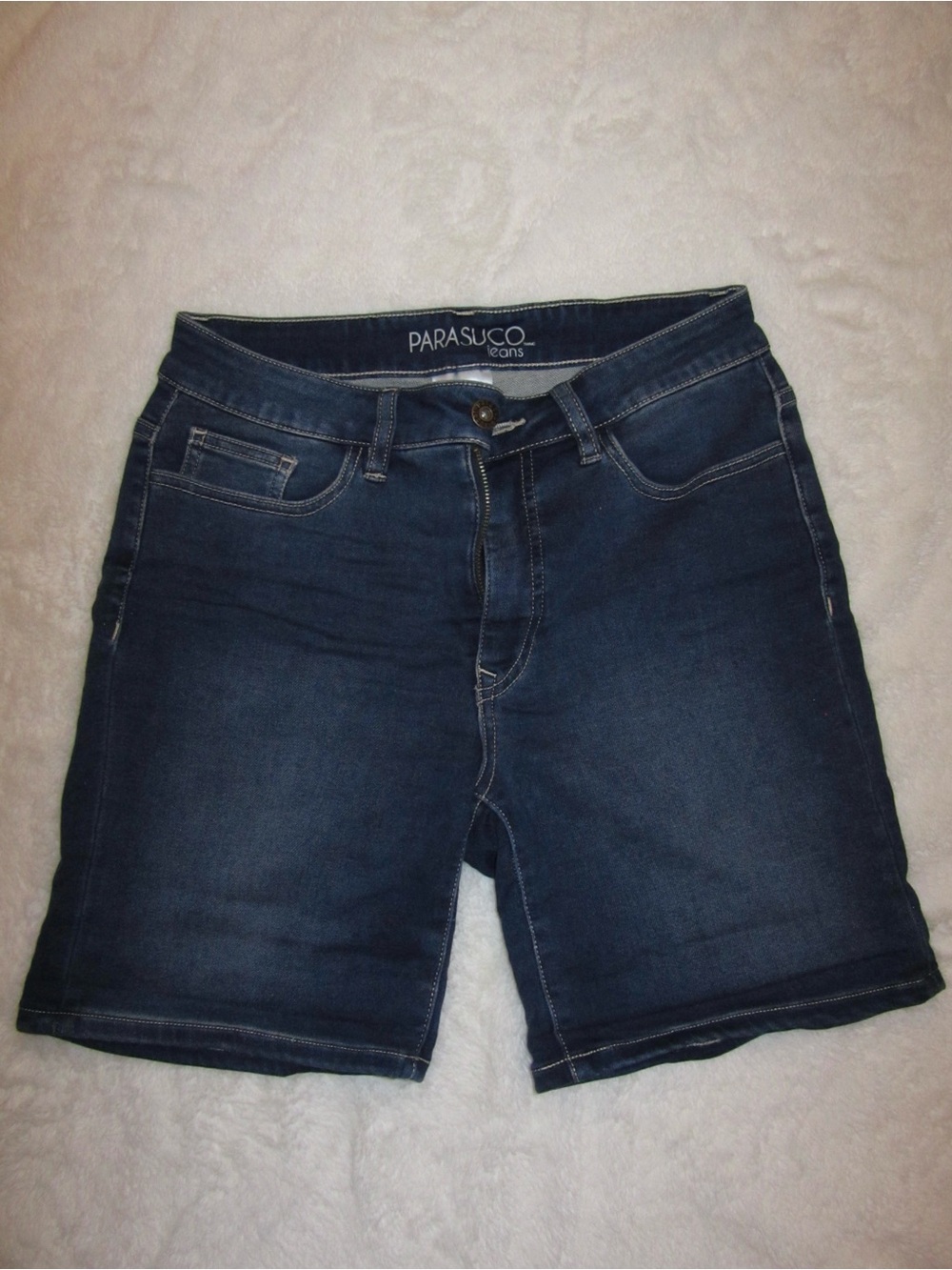 Parasuco Dark Blue Denim Shorts